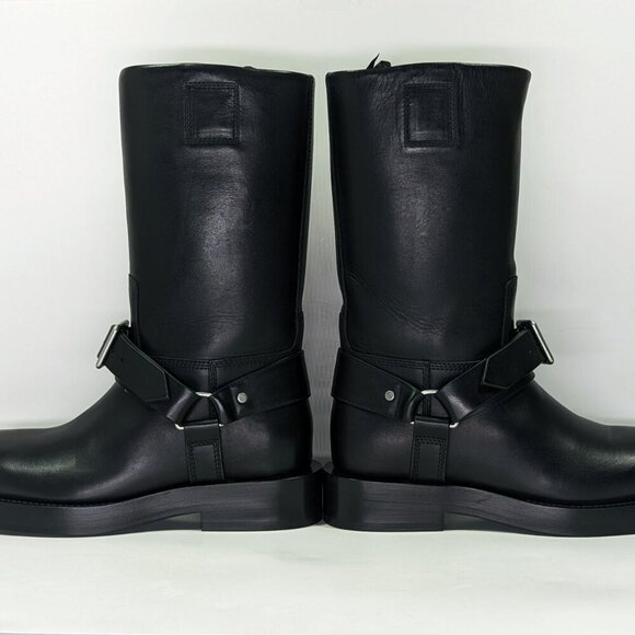 Burberry Women's Saddle Low Harness Strap Boots Black Size 39 MSRP $1,890 - Picture 8 of 14